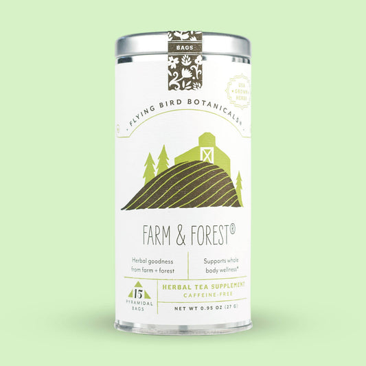 Flying Bird Botanicals - Farm & Forest – 15 Tea Bag Tin