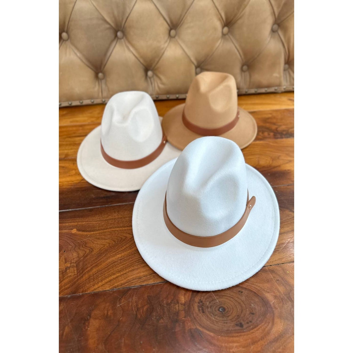 FEDORA HAT With Leather Belt