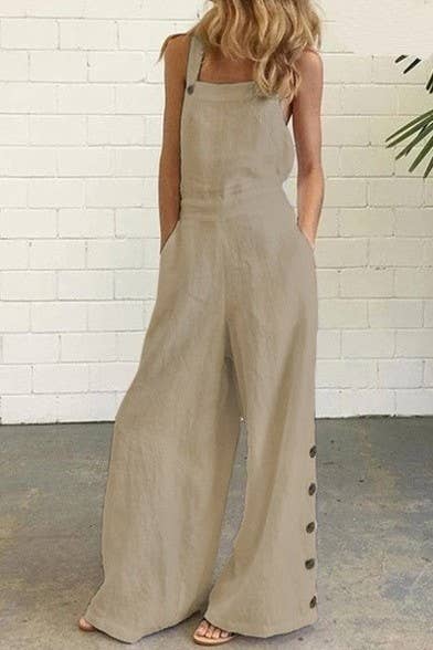 Linen overalls