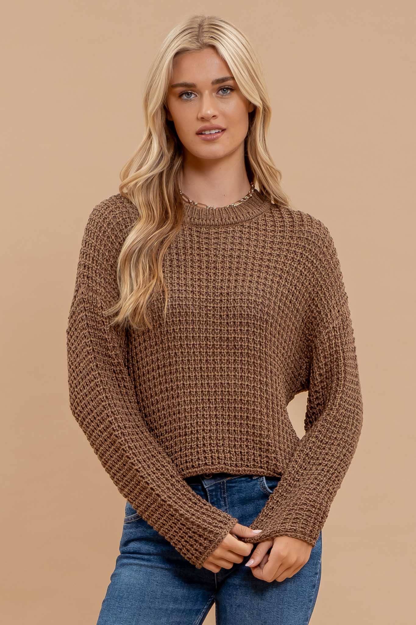 CROCHET KNIT SWEATER