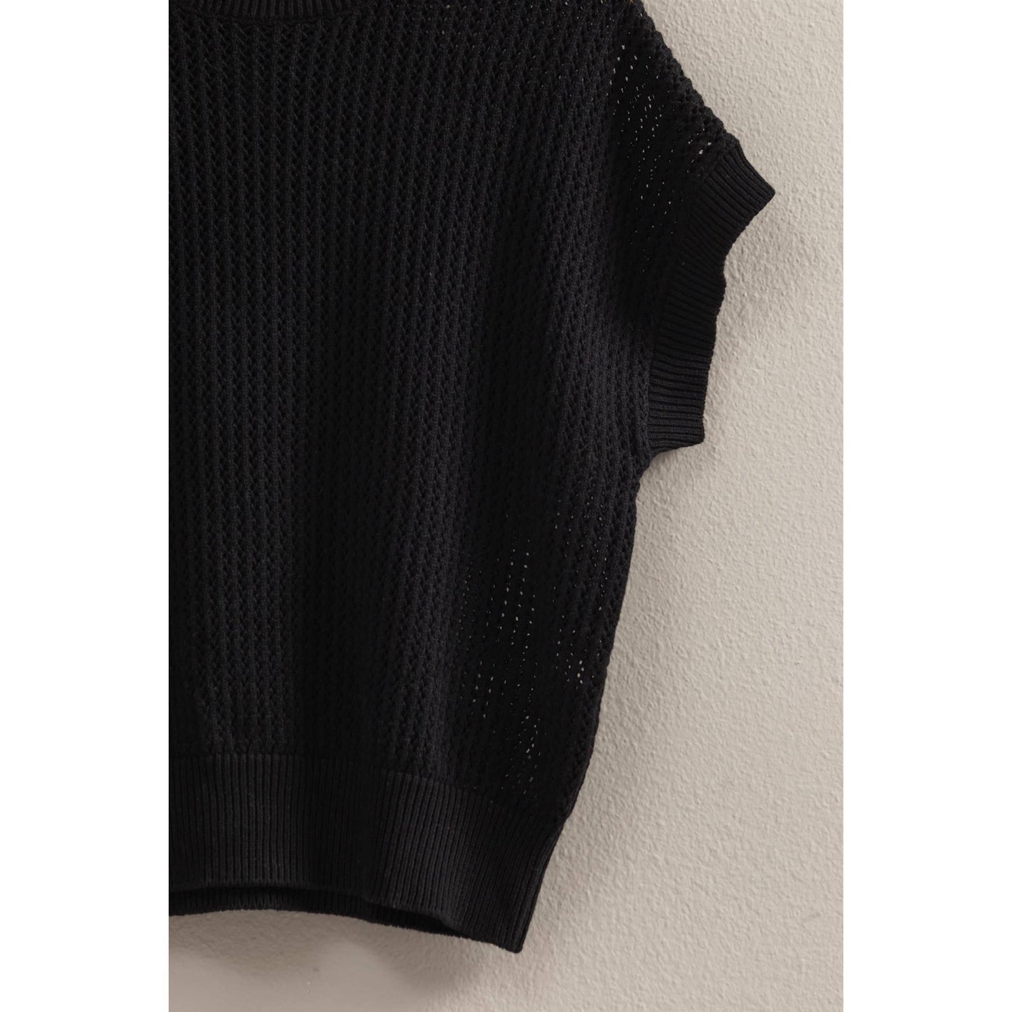 Open-Knit Dolman Top