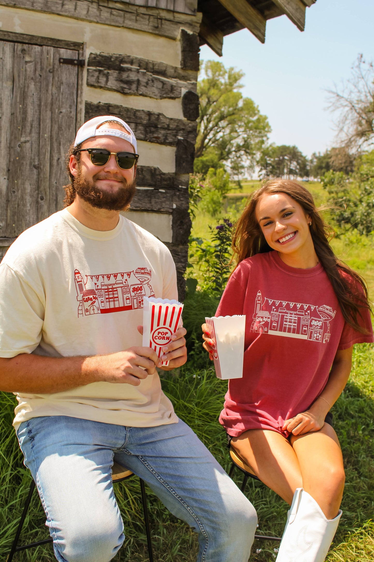 Raine Company - Game Day Village Tee Crimson