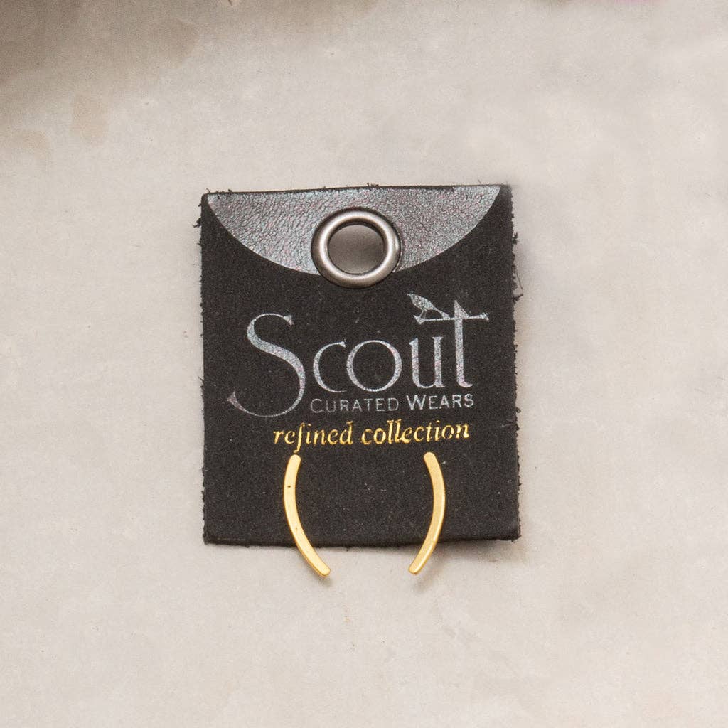 Scout Curated Wears - Refined Earring Collection - Comet Curve/Sterling Silver