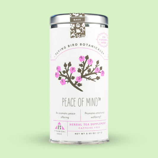 Flying Bird Botanicals - Peace of Mind – 15 Tea Bag Tin