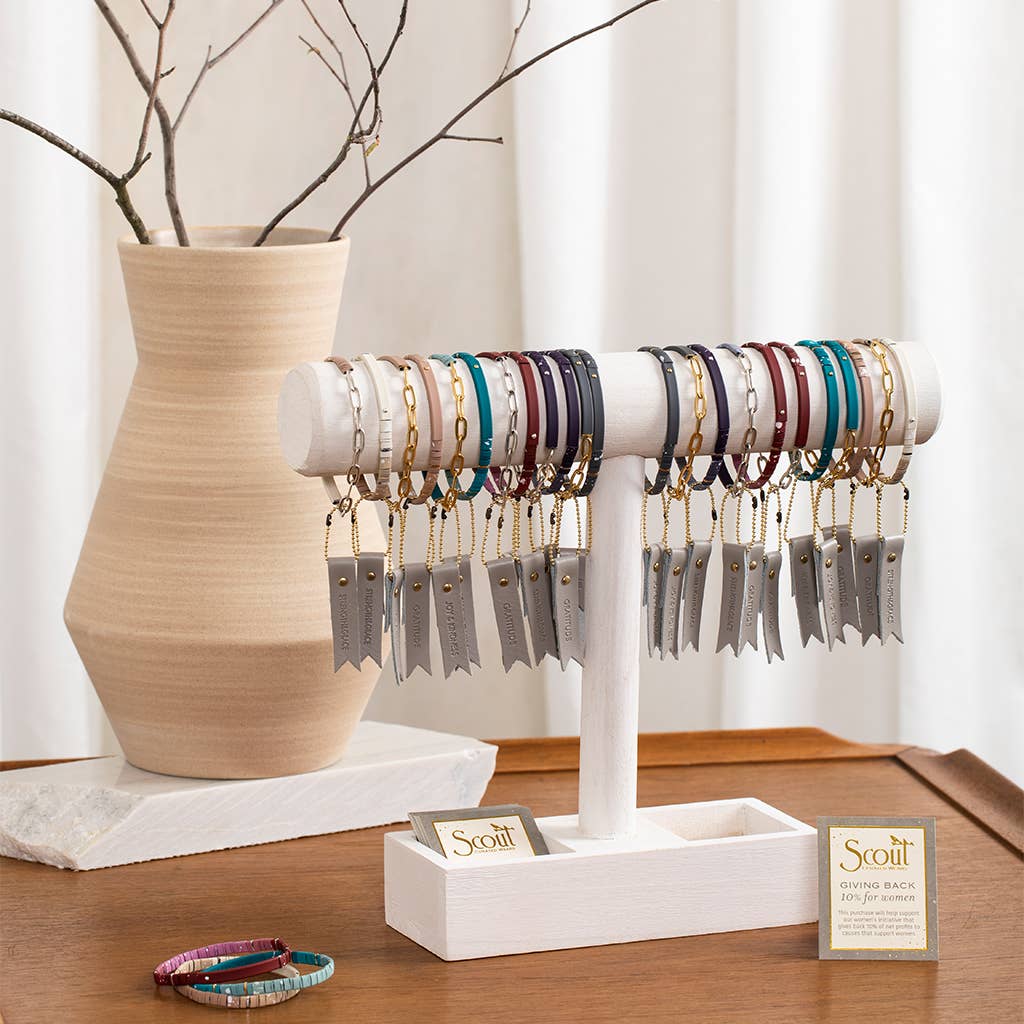 Scout Curated Wears - Good Karma Ombre w/Chain Bracelet - Gratitude Fawn/Gold