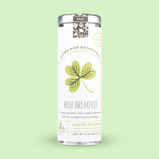 Flying Bird Botanicals - Irish Breakfast – 6 Tea Bag Tin
