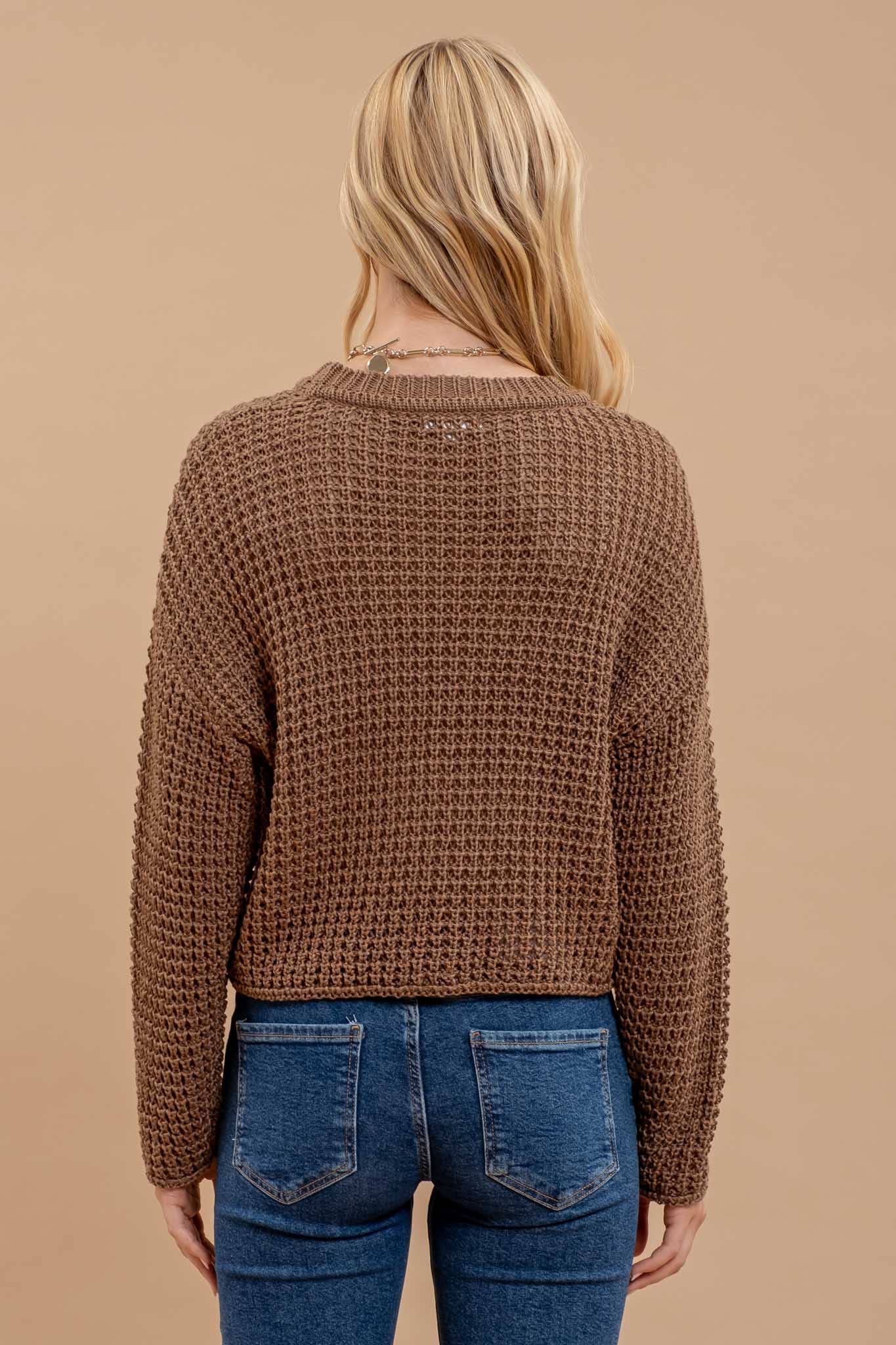 CROCHET KNIT SWEATER