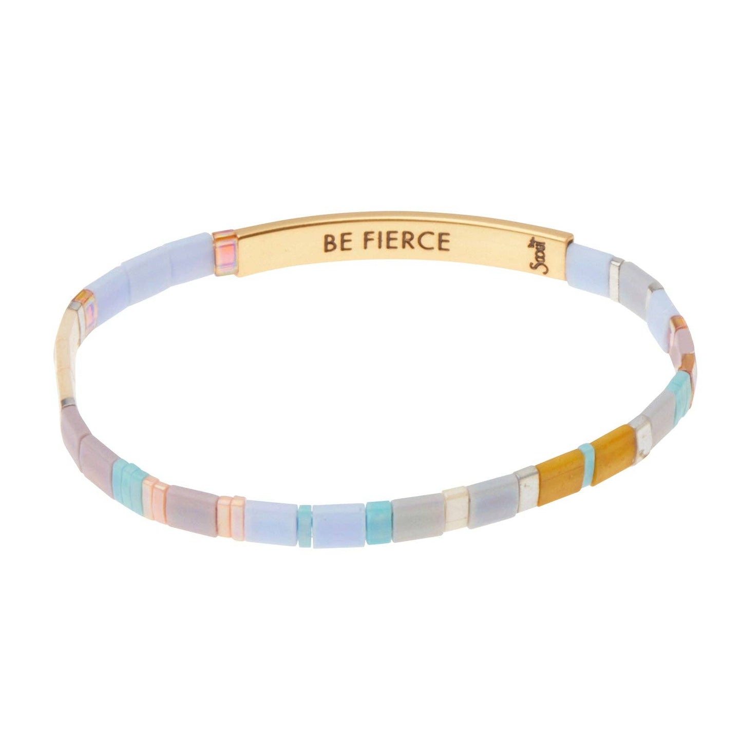 Scout Curated Wears - Good Karma Miyuki Bracelet | Be Fierce - Lavender/Gold