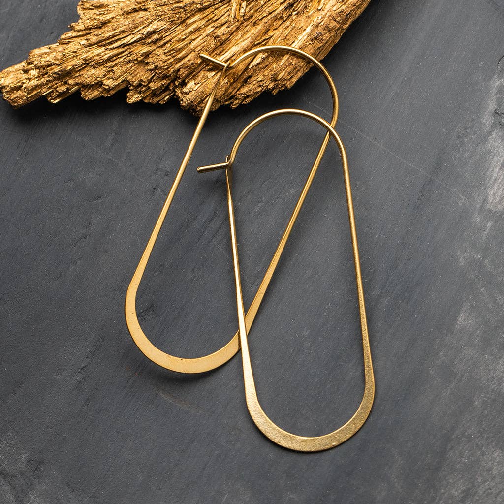 Scout Curated Wears - Refined Earring Collection - Cosmic Oval/Gold Vermeil