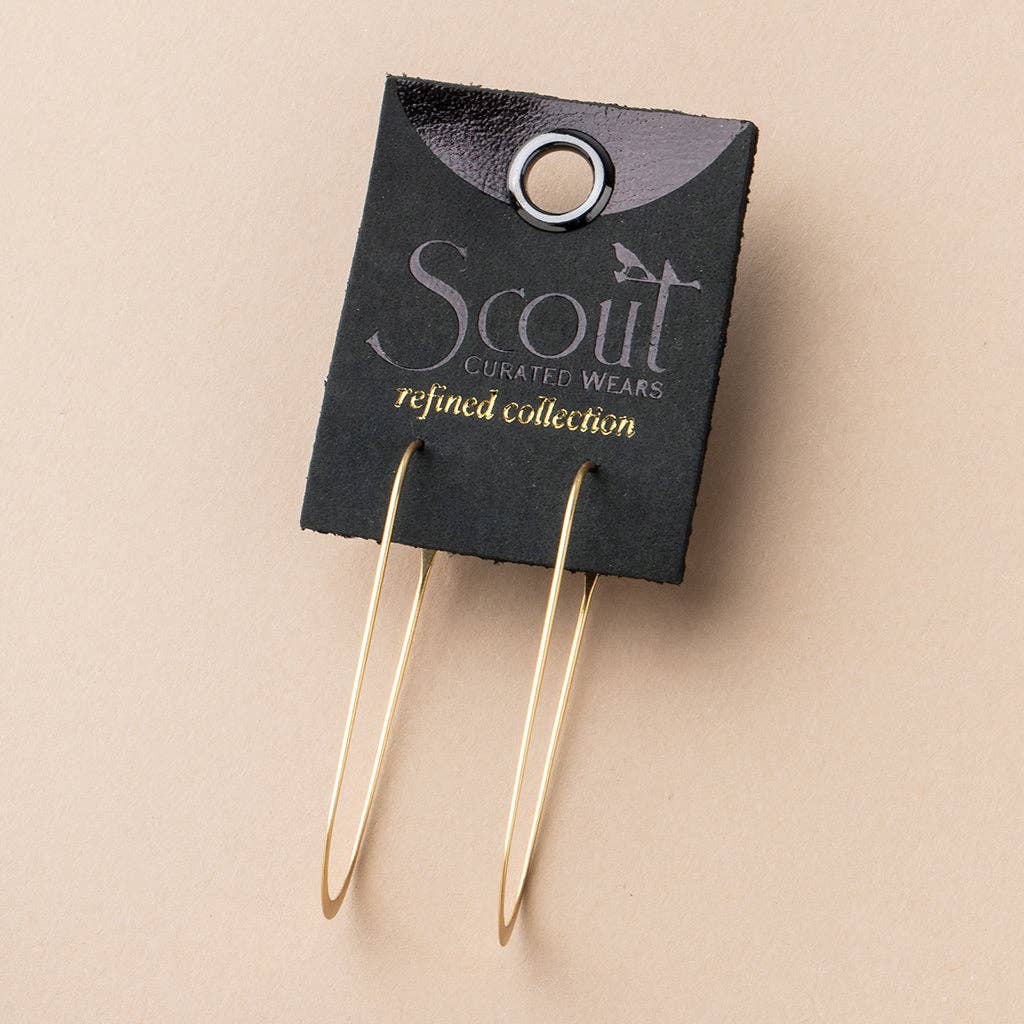 Scout Curated Wears - Refined Earring Collection - Cosmic Oval/Gold Vermeil