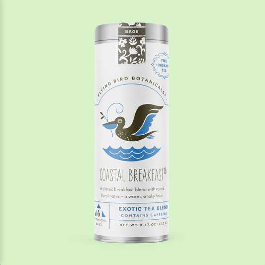 Flying Bird Botanicals - Coastal Breakfast – 6 Tea Bag Tin