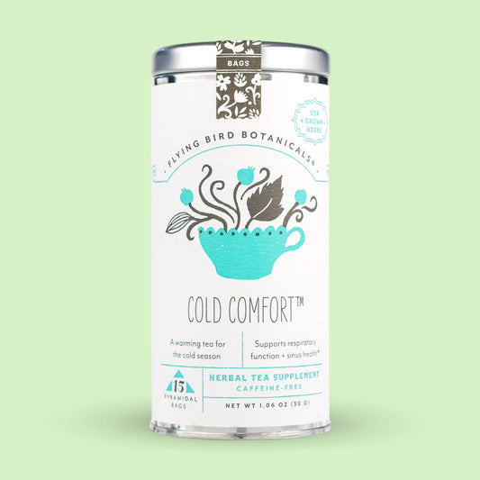 Flying Bird Botanicals - Cold Comfort – 15 Tea Bag Tin