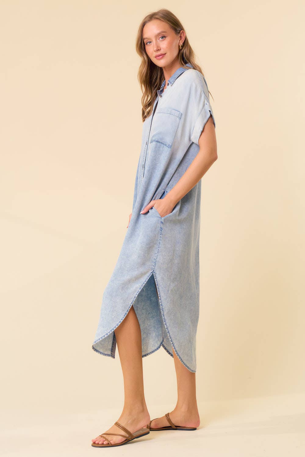 Doe and Rae - TENCEL DENIM SHIRT DRESS