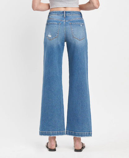 Lovervet by VERVET - HIGH RISE TROUSER WIDE JEANS