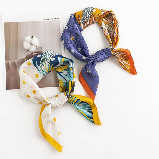 Romantic Floral Square Scarf
