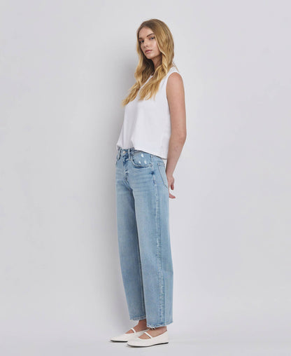 Lovervet by VERVET - HIGH RISE BARREL LEG JEANS