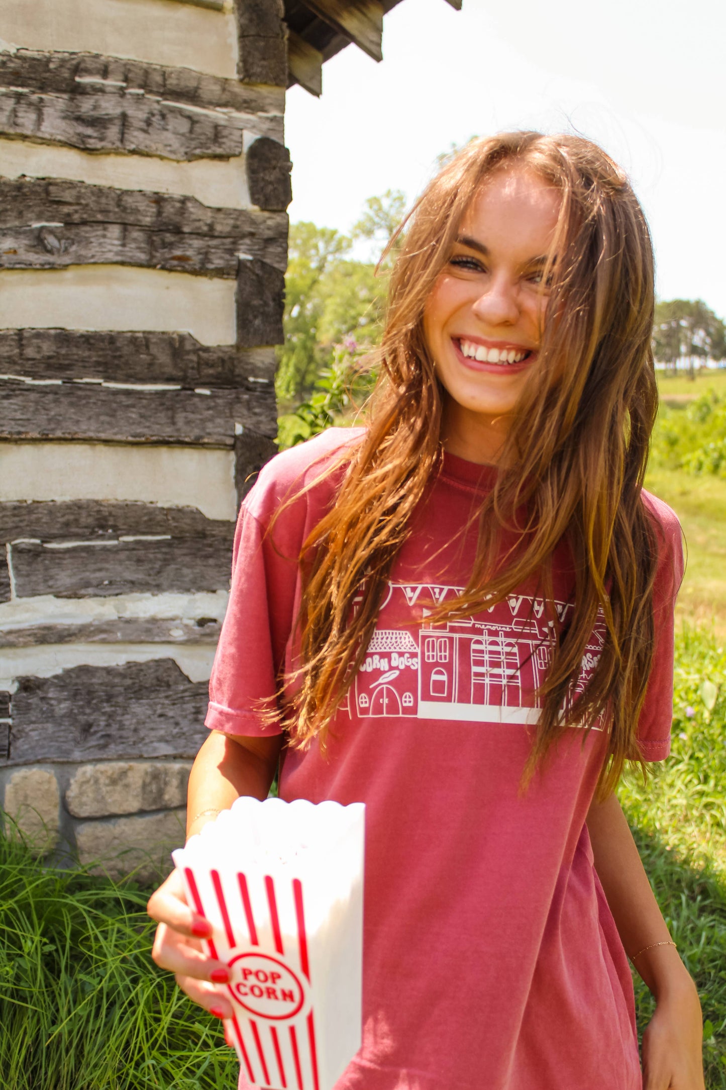 Raine Company - Game Day Village Tee Crimson