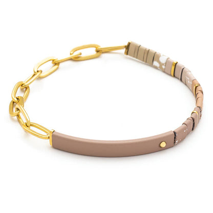 Scout Curated Wears - Good Karma Ombre w/Chain Bracelet - Gratitude Fawn/Gold