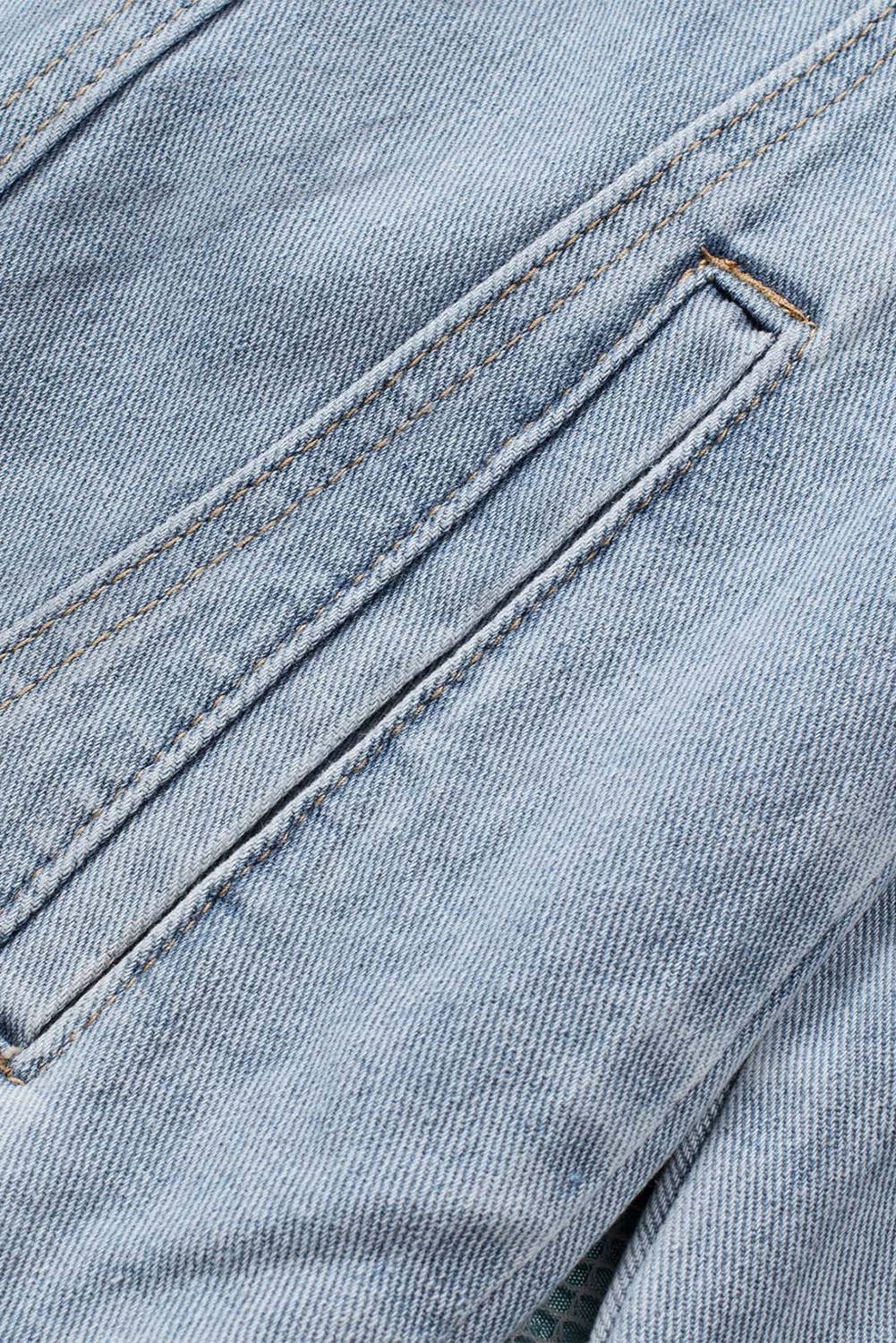hooded denim jacket