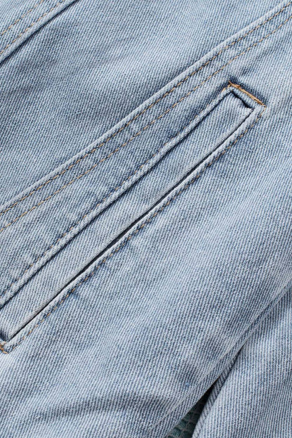 hooded denim jacket