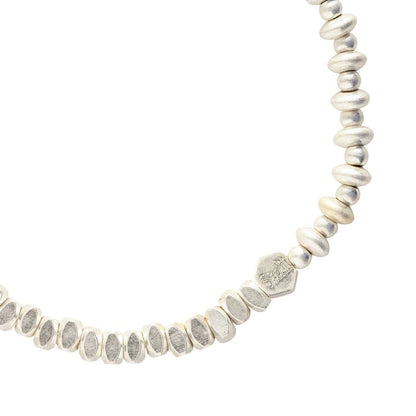 Scout Curated Wears - Mini Metal Stacking Bracelet - Mixed Beads Silver