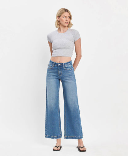 Lovervet by VERVET - HIGH RISE TROUSER WIDE JEANS