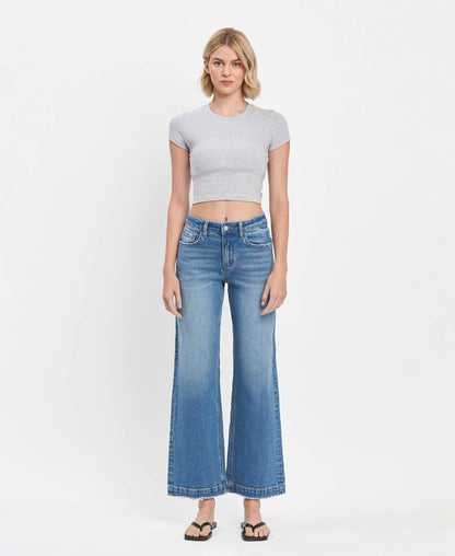 Lovervet by VERVET - HIGH RISE TROUSER WIDE JEANS