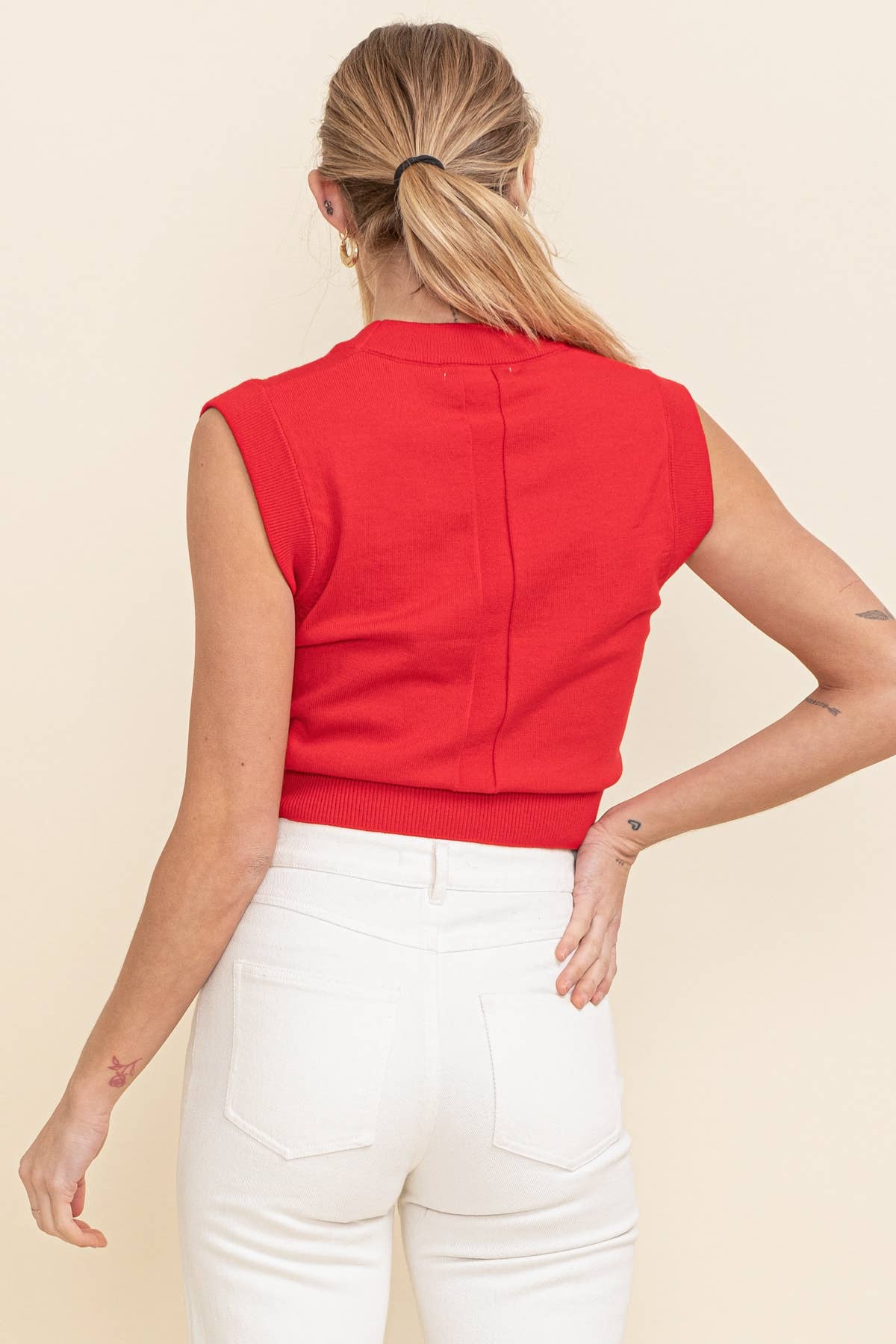 Cloud Ten - Rib Neck Knit Sweater