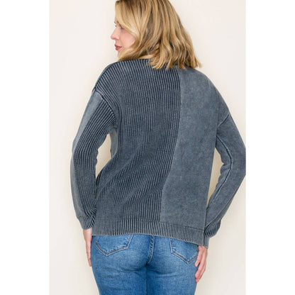 STACCATO - TEXTURED POCKET SWEATER
