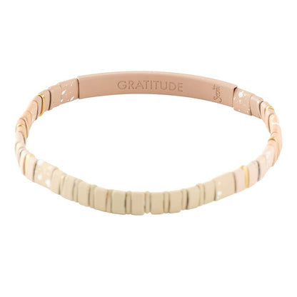 Scout Curated Wears - Good Karma Ombre Bracelet - Gratitude Fawn/Gold