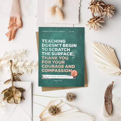 Scratch-off Card - Scratch The Surface - Teacher