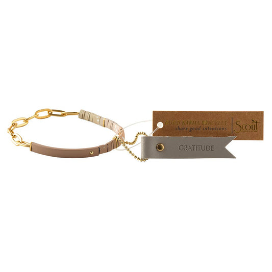 Scout Curated Wears - Good Karma Ombre w/Chain Bracelet - Gratitude Fawn/Gold