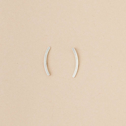 Scout Curated Wears - Refined Earring Collection - Comet Curve/Sterling Silver