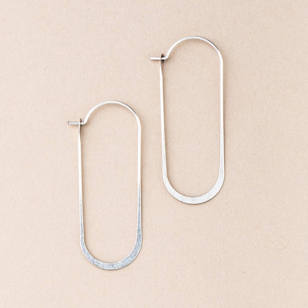 Scout Curated Wears - Refined Earring Collection - Cosmic Oval/Sterling Silver