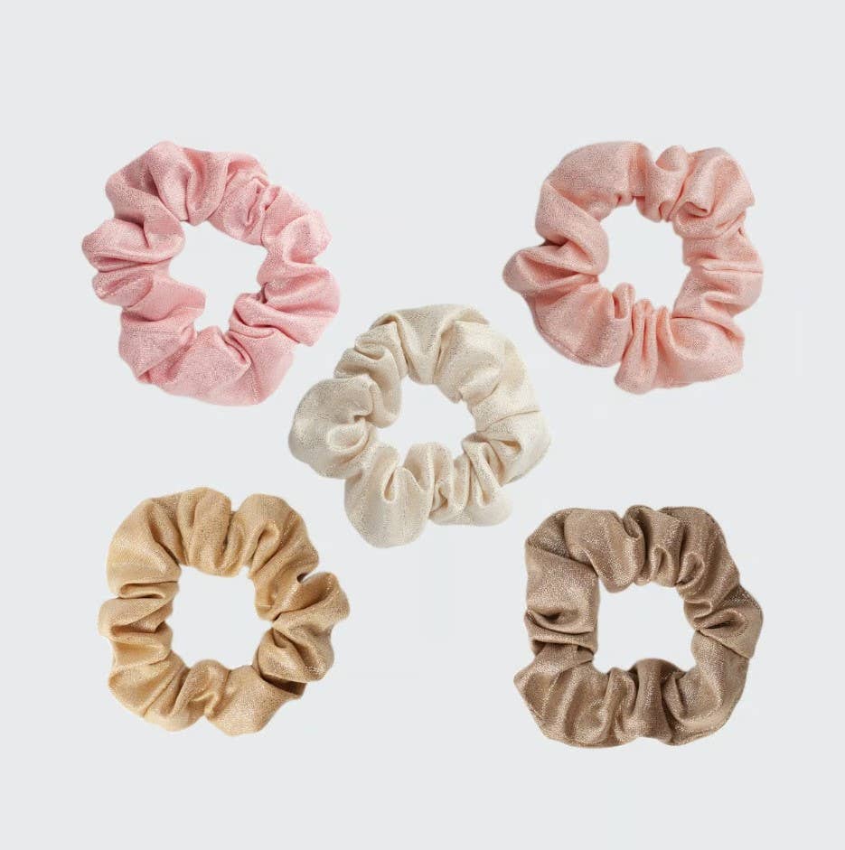 KITSCH - Scrunchies Metallic (Blush)
