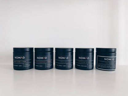 Nomad Wax Co. - Two Smokes Noir Fall/Winter Candle - 9oz Matte Black