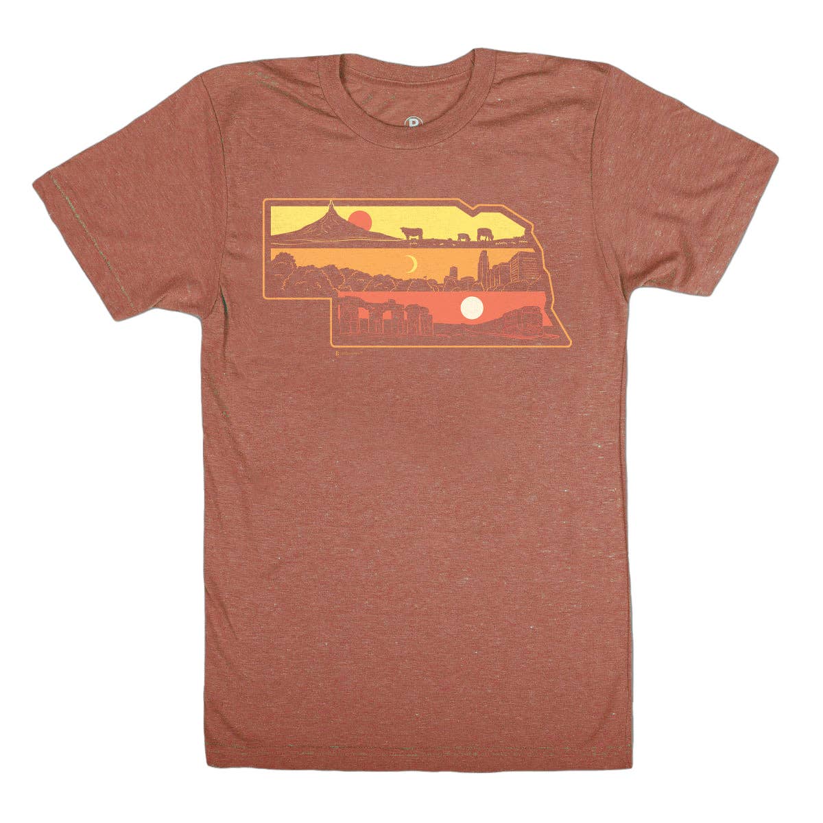 Bozz Prints - Layers of Nebraska T-Shirt