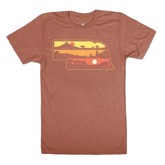 Bozz Prints - Layers of Nebraska T-Shirt
