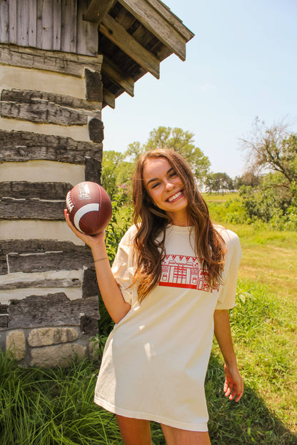 Raine Company - Nebraska Gameday Village Tee Ivory