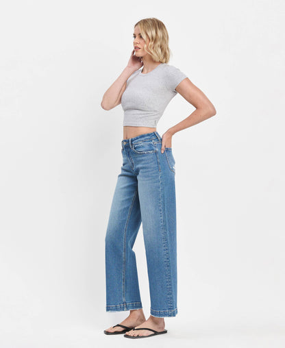 Lovervet by VERVET - HIGH RISE TROUSER WIDE JEANS
