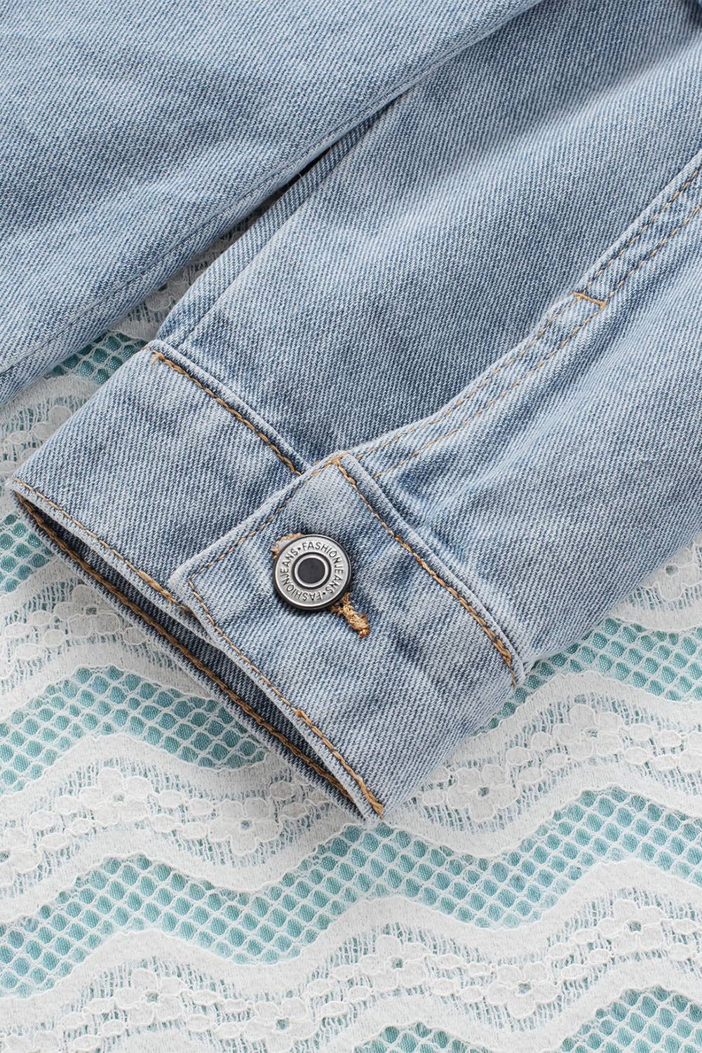 hooded denim jacket