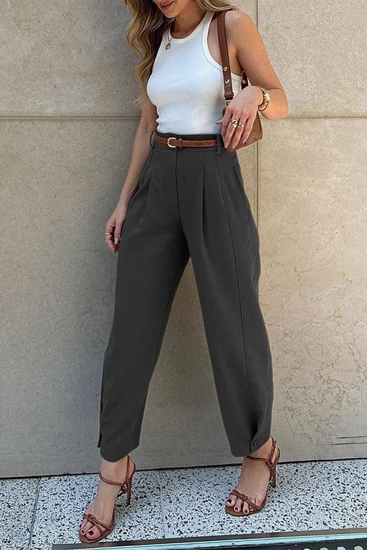 High rise trousers
