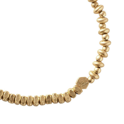 Scout Curated Wears - Mini Metal Stacking Bracelet - Mixed Beads Gold