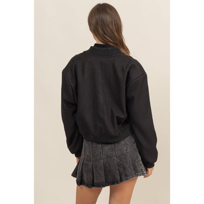 BUTTON-UP BOMBER JACKET