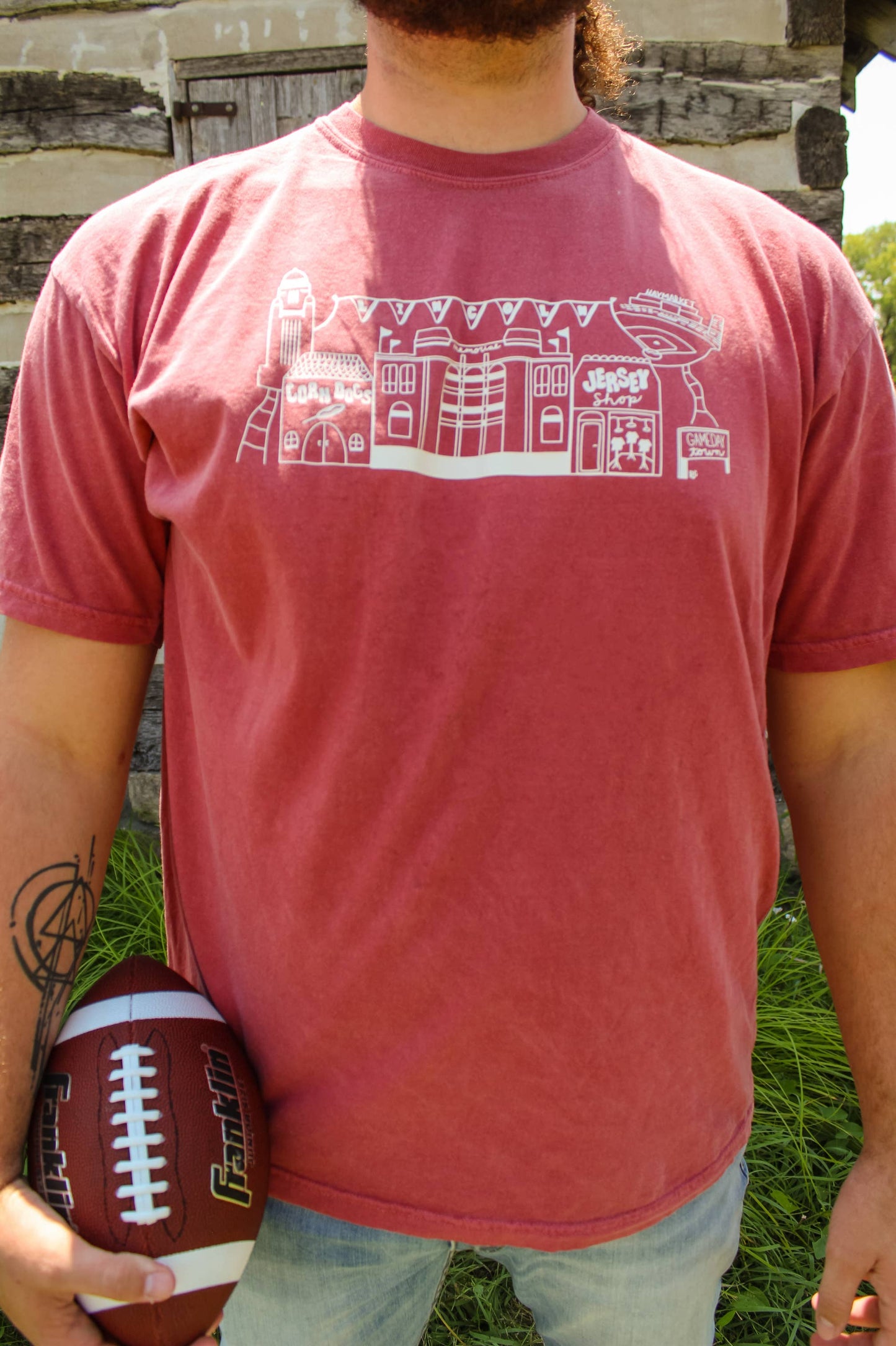 Raine Company - Game Day Village Tee Crimson