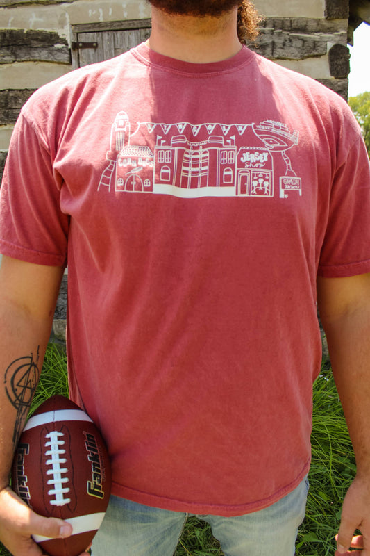 Raine Company - Game Day Village Tee Crimson