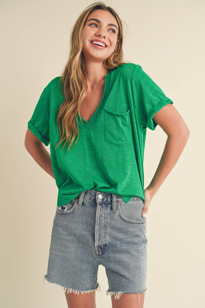 V-Neck Short Sleeve