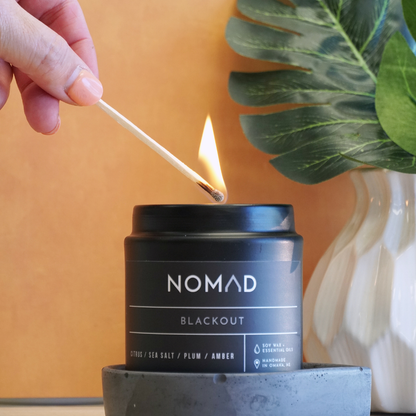 Nomad Wax Co. - Blackout Noir Candle - 9oz Matte Black