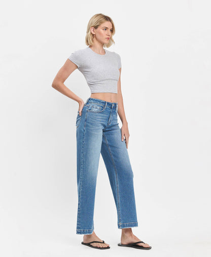 Lovervet by VERVET - HIGH RISE TROUSER WIDE JEANS