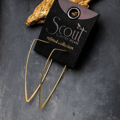 Scout Curated Wears - Refined Earring Collection - Galaxy Triangle/Gold Vermeil